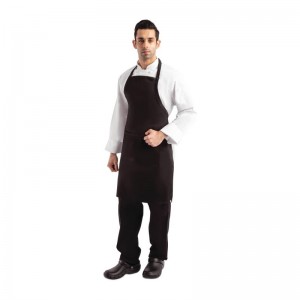 Delantal con peto ajustable negro Chef Works a924