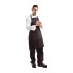 Delantal con peto ajustable negro Chef Works a924