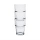 Vaso bajo apilable Olympia vidrio endurecido 200ml. 12 ud. gm580