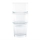 Vaso bajo apilable Olympia vidrio endurecido 200ml. 12 ud. gm580