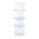 Vaso bajo apilable Olympia vidrio endurecido 200ml. 12 ud. gm580