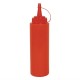 Botella para salsa rojo 227ml Vogue k045