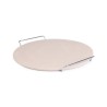 Bandeja piedra redonda para pizza con soporte metal cl714