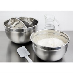 Bol mezclador acero inoxidable con base de silicona 3L Vogue gg021