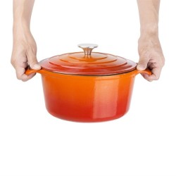 Cazuela de hierro Vogue naranja gh303