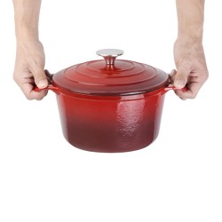 Cazuela de hierro Vogue roja gh304