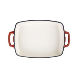Fuente de hierro rectangular Vogue roja gh320