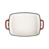 Fuente de hierro rectangular Vogue roja gh320