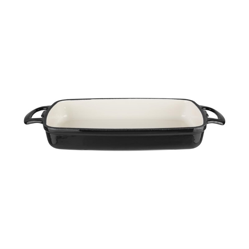 Fuente de hierro rectangular Vogue negra gh323