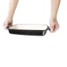 Fuente de hierro rectangular Vogue negra gh323
