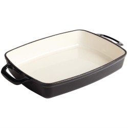 Fuente de hierro rectangular Vogue negra gh324