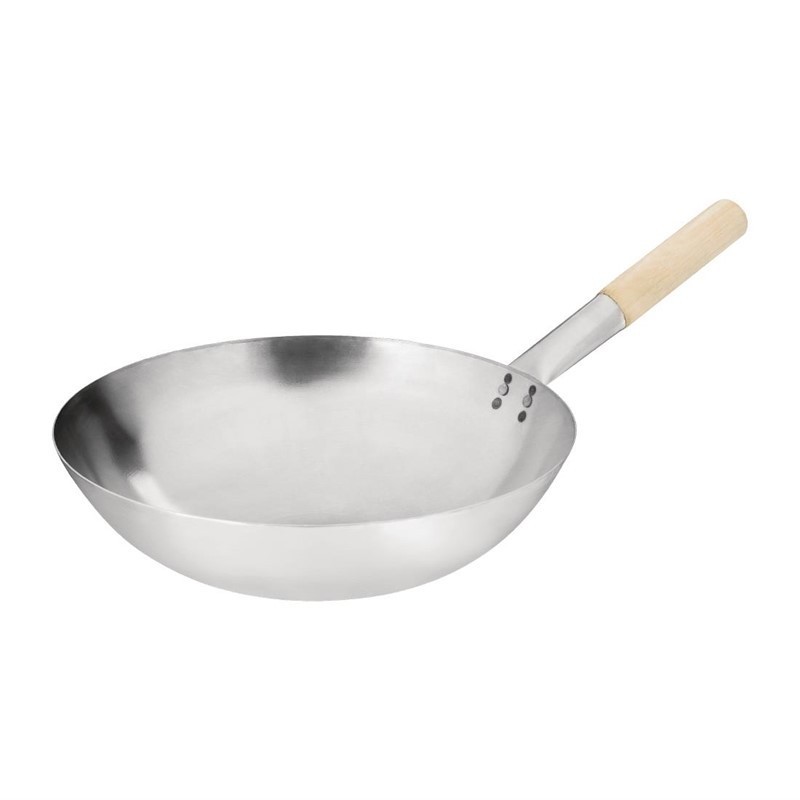 Wok acero templado 356mm Vogue k299