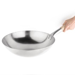Wok acero templado 356mm Vogue k299