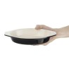 Molde ovalado gratinar negra 650ml Vogue u563