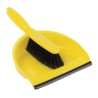 Juego de recogedor y escoba blando Amarillo cc930