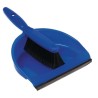 Juego de recogedor y escoba blando Azul cc932