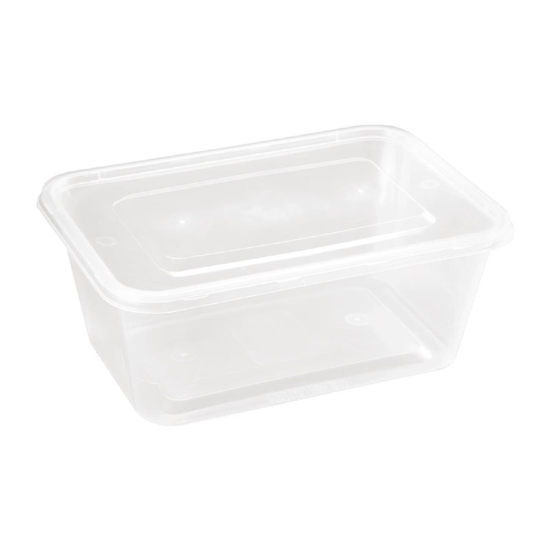 Contenedor de plastico para microondas 1L. 250 ud. dm183