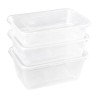 Contenedor de plastico para microondas 1L. 250 ud. dm183