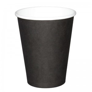 Vasos bebidas calientes negros 227ml x1000 Olympia. 1000 ud. gf040
