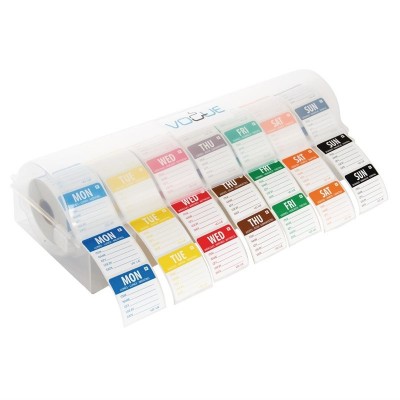 Juego de etiquetas dia de la semana con dispensador Vogue s811