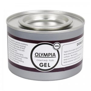 Combustible en gel para chafing dish 200g Olympia. 12 ud. ce241