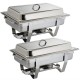 Juego de dos chafing dish Milan Olympia. 2 ud. s300