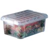 Caja de almacenamiento con tapa 14L Araven j247