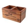 Caja organizadora T&G Woodware de madera con pizarra cl179