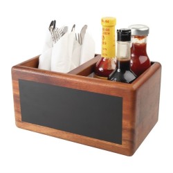 Caja organizadora T&G Woodware de madera con pizarra cl179