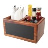 Caja organizadora T&G Woodware de madera con pizarra cl179