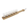 Bandeja madera 6 chupitos Olympia 500x60x20(Al)mm cn508