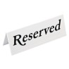 Cartel de mesa Reservado. 10 ud. l988