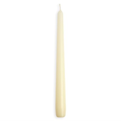 Velas estrechas marfil 254mm Bolsius. 100 ud. p962