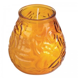 Recipiente con velas Ãmbar Bolsius. 12 ud. y198