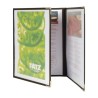Soporte de menu Crystal 6 paginas Securit. 3 ud. cb843