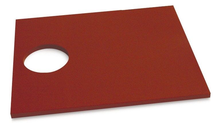 FIBRA ESTANDAR 545X500X20 MM. CON AGUJERO roja, blanca o azul