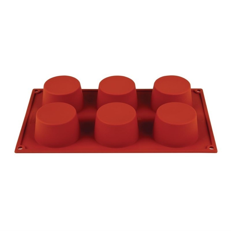 Molde de silicona x6 muffins Pavoni n933