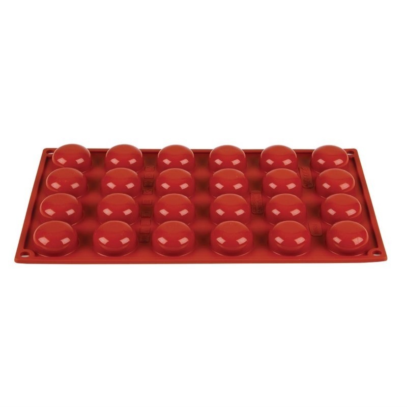 Molde pomponette de silicona x24 Pavoni n940