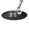 Bandeja antideslizante ovalada 685 x 560mm Kristallon c162