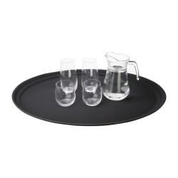 Bandeja antideslizante ovalada 685 x 560mm Kristallon c162