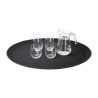 Bandeja antideslizante ovalada 685 x 560mm Kristallon c162