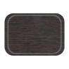 Bandeja Roltex Fast Food melamina antideslizante 375x265mm wenge cr783