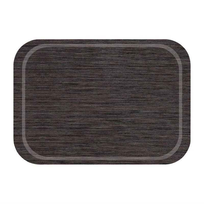 Bandeja camarero Roltex Fast Food melamina antideslizante 375x265mm wenge cr783