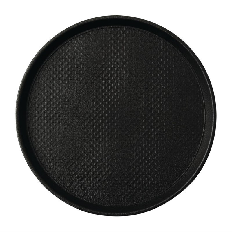 Bandeja camarero Roltex Blackline redonda 310()mm antideslizante negra da770