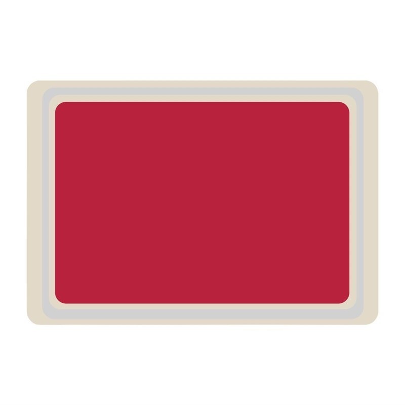 Bandeja servicio Roltex melamina 530x370mm roja