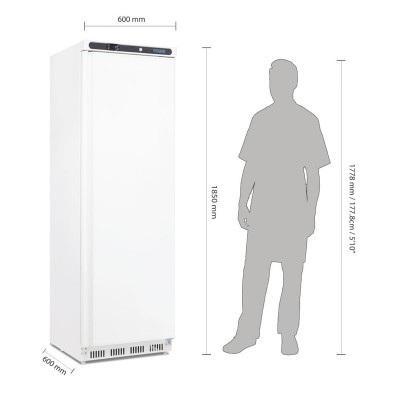 Congelador armario 1 puerta blanco Polar 365L cd613