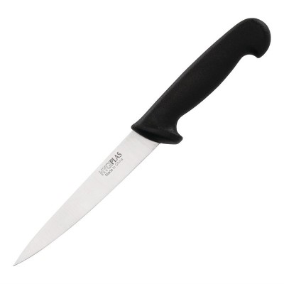 Cuchillo de filetear negro 15cm Hygiplas c266