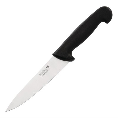 Cuchillo de cocina negro 15.5cm Hygiplas c554