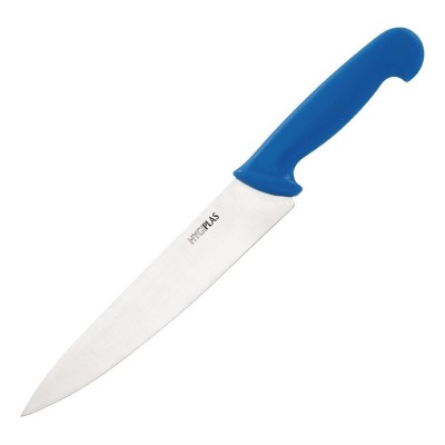 Cuchillo de cocina azul 25.5cm Hygiplas c850