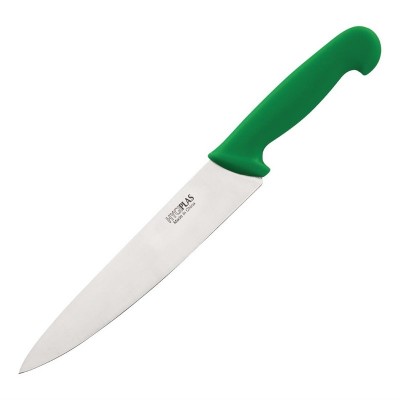 Cuchillo de cocina verde 216mm Hygiplas c861